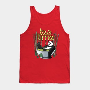 Tea Time Panda Tank Top